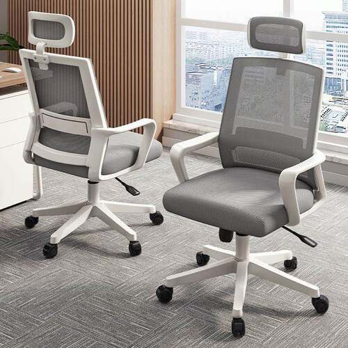 电脑降椅办公椅职员工位座会见详情议椅椅靠背办公室升椅椅舒服久