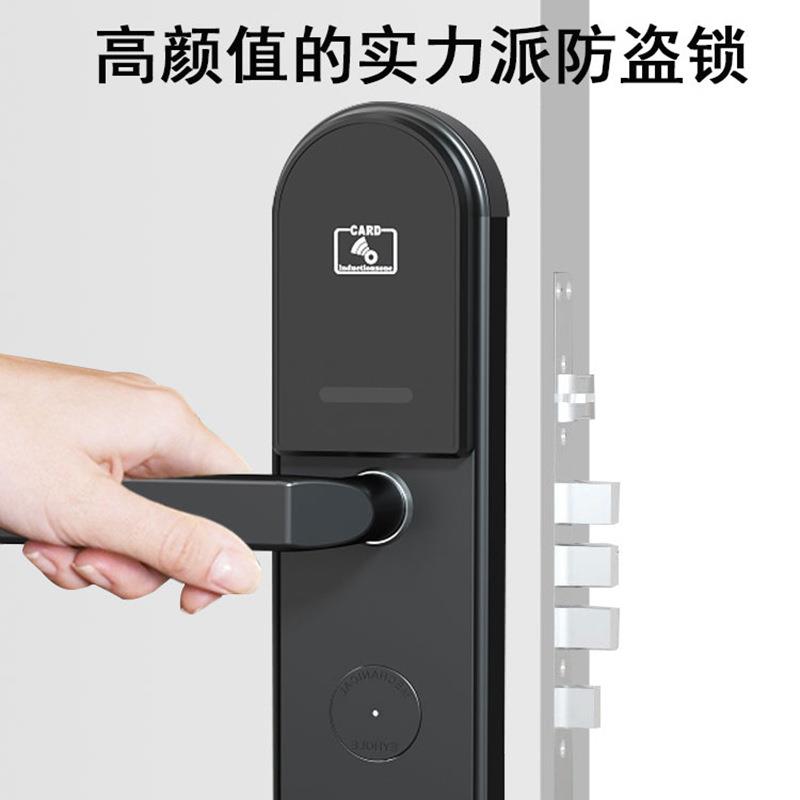 跨境海外防盗智能感I锁H1088BRFC卡电子应门锁公寓家用酒店门锁宾