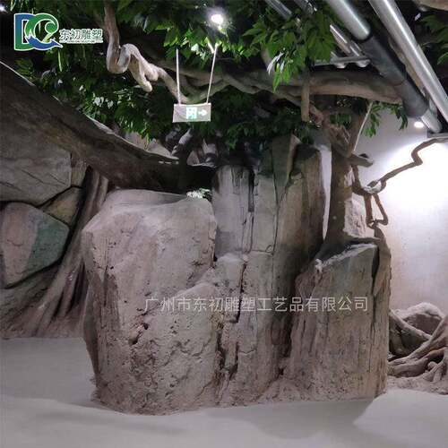 承接大型泥水假山DC-JS6-F园林景作观假山流水设假计制山水组合塑