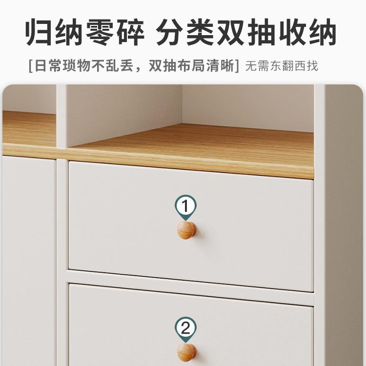 白色简易书架置物架地家用书柜现代简G573AG5约层靠墙客多落收纳
