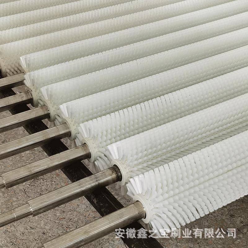 工业毛刷辊/滚筒刷洗机刷辊/除尘清扫刷轮毛果蔬鑫之宝刷清洗清毛