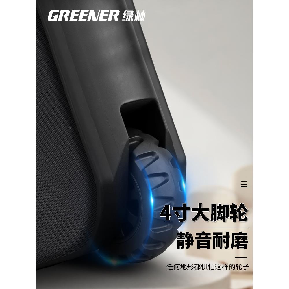 绿林工拉工具包结实耐用拉杆式包杆业级带轮手松推拉车轻上376下图片
