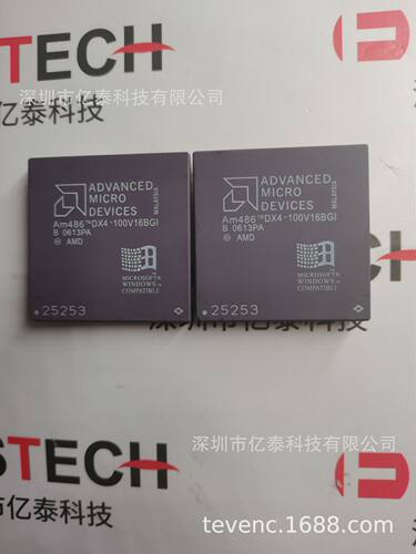 AM486DX4-100V16BGI  封装PGA168 微处理器芯片IC