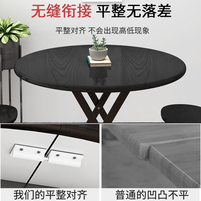 折叠桌子圆桌摆牌：qita餐桌家桌用户外折椅便携摊小桌子叠简易吃