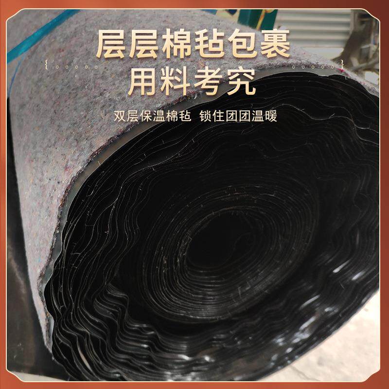工做大棚防雨毛毡黑心QDC棉淋膜花定加毛毡土工布覆防膜水毡