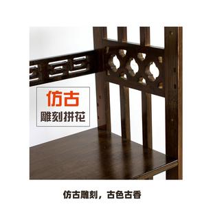 9L竹可移动书架带万向滑轮置物架胡桃木色仿楠书古AGZH学生柜落地