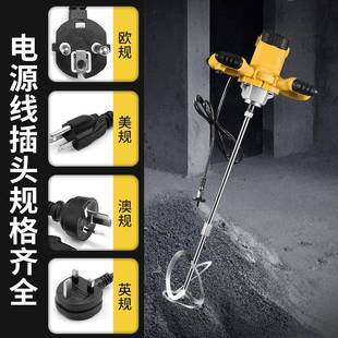 电动大功率工业涂料机搅拌器粉油漆407腻子土混凝水泥打灰肉馅搅