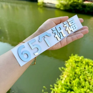 适用于宝马X3不锈钢材质定制车尾标X365个祝福创意搞笑恶搞车标贴