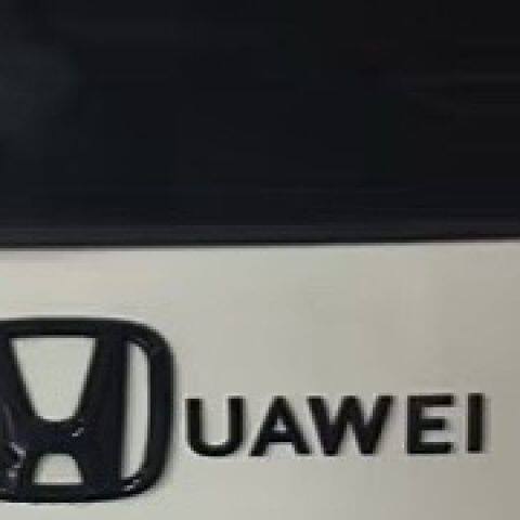 适用于本田车标贴纸创意个性华为HUAWEI文字汽车搞笑电镀装饰车贴