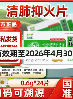 镇南王清肺抑火片24片下火牙痛咽痛尿黄【效期至2026年4月30日】