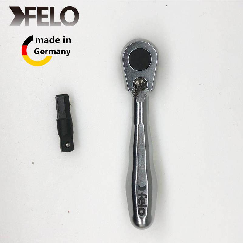 飞龙FELO棘轮扳手1/4吋套筒扳手套筒手柄05763501德国螺丝刀1/4套