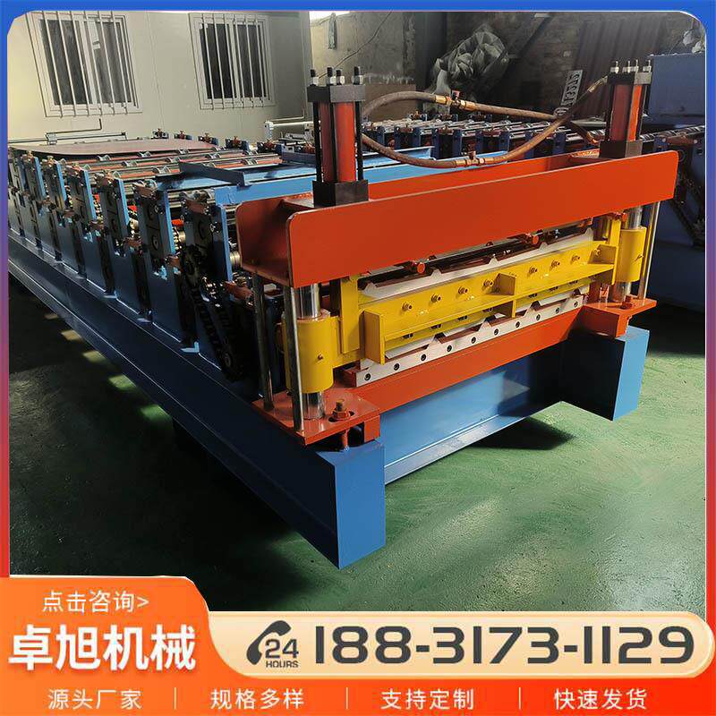 双层压瓦机生产线全自动彩钢设备金属成型设备 异型压瓦机