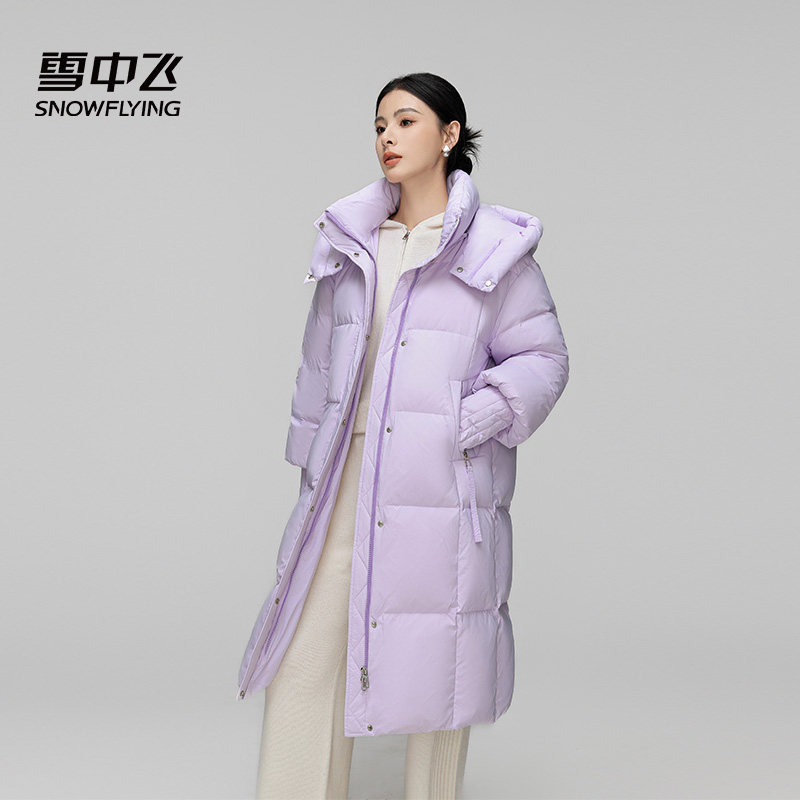 雪中飞长款羽绒服女款冬季