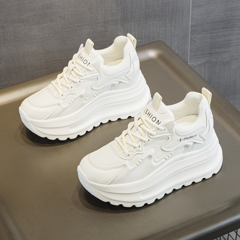 2025女鞋新款爆款内增高小白鞋女