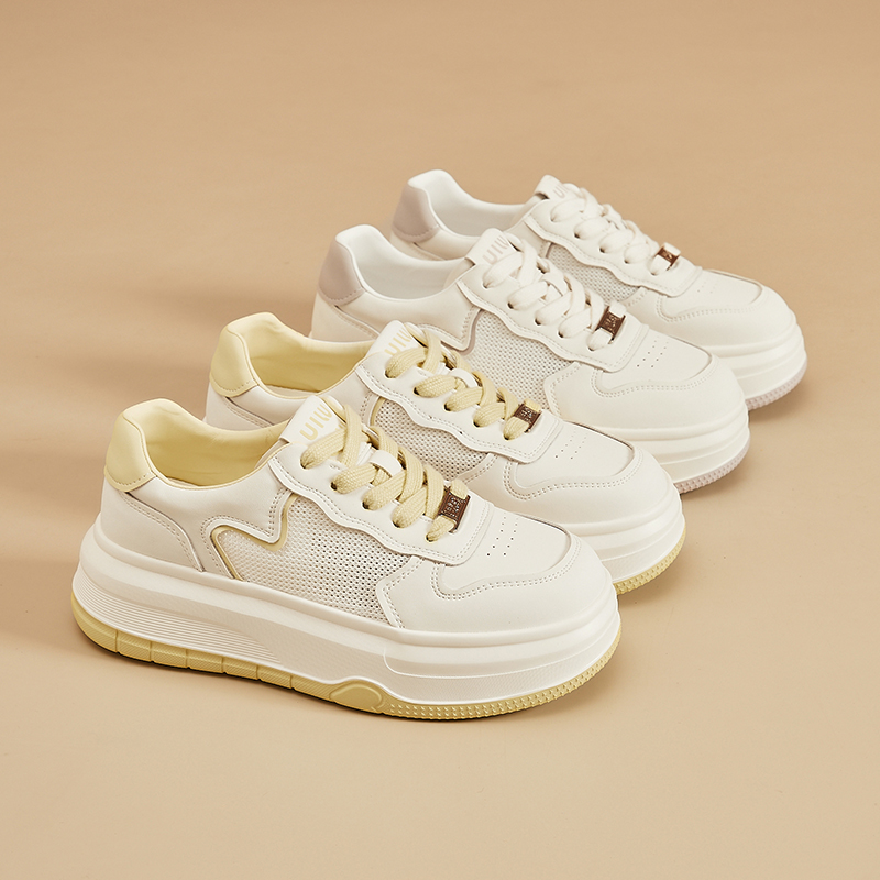 网面薄款透气运动鞋小白鞋女板鞋
