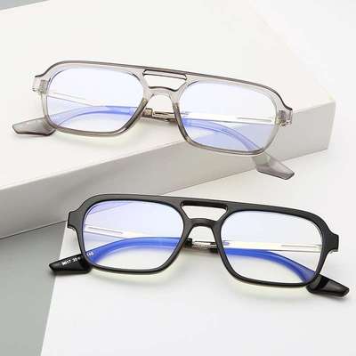 速发Simple anti Blu ray flat lens full frame retro fashion g