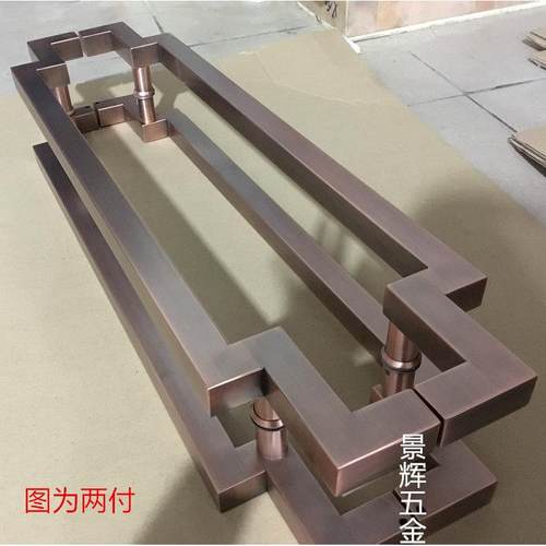 中式 大门拉手 不锈钢 方管拉手 玻璃门拉手 木门把手 现代大拉手