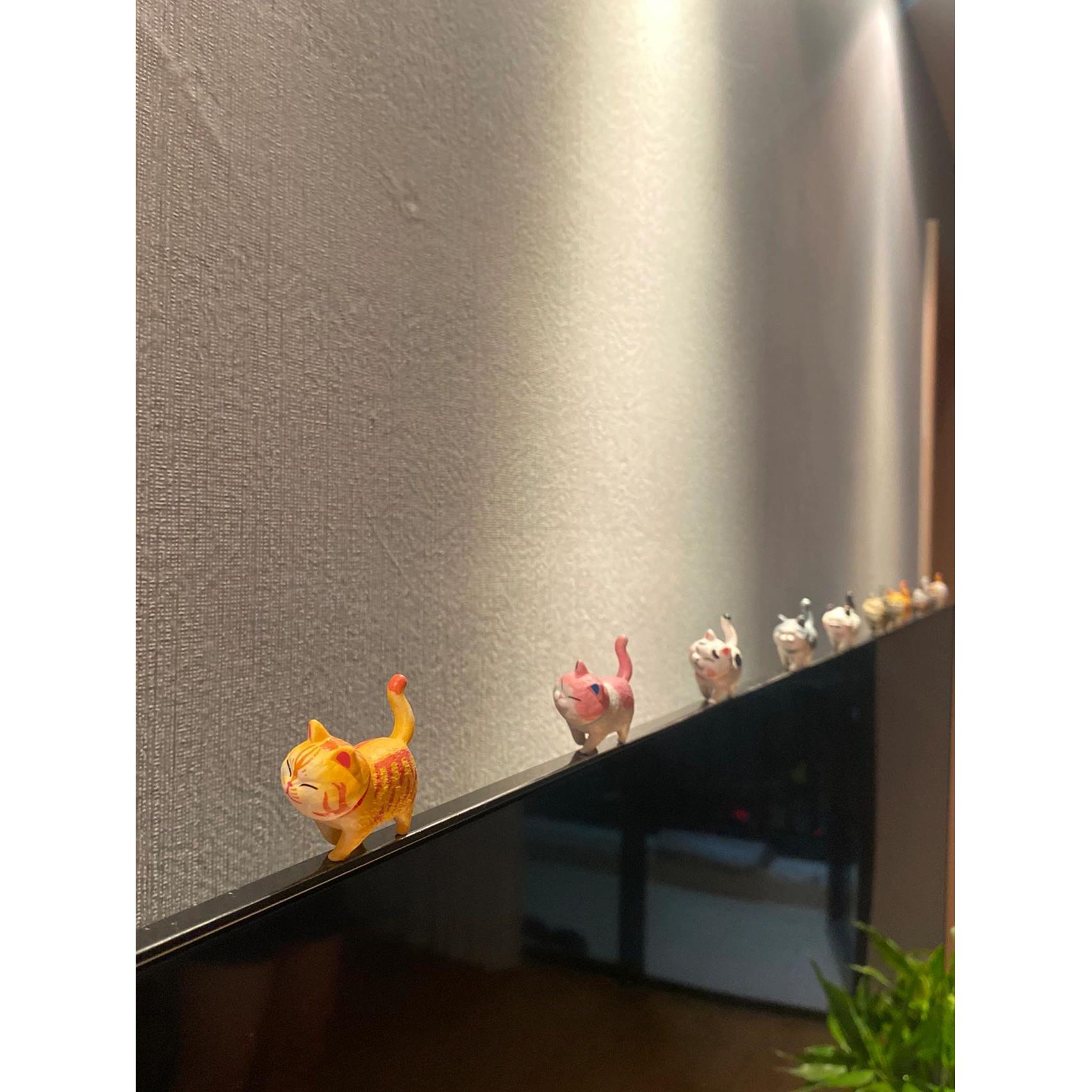 【新家的一百个快递】猫咪摆件办公室桌面屏幕电脑显示器摆件工位