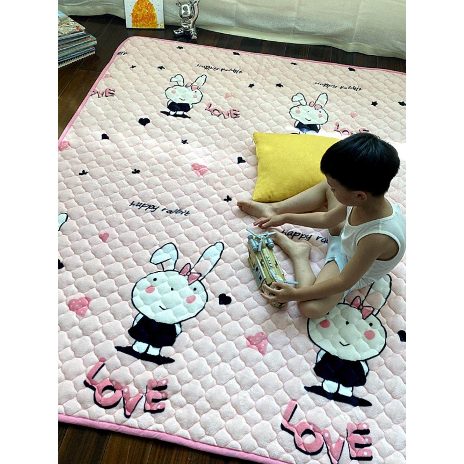保暖类抗菌羊毛衬里儿童爬行垫套婴儿爬行垫保护垫家庭卧室秋冬地,居家布艺,家用脚垫,淘宝优惠券,粉丝福利购,淘宝优惠卷