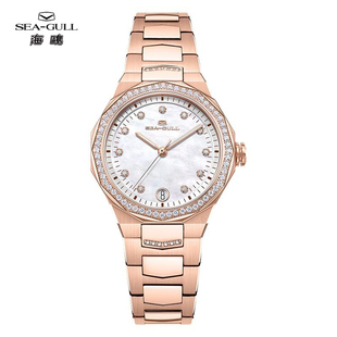 海鸥表情侣款 男女士全自动机械手表商务休闲单日历夜光腕表1140L