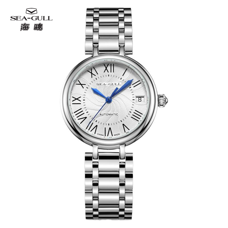 海鸥表女士贝母盘机械手表腕表