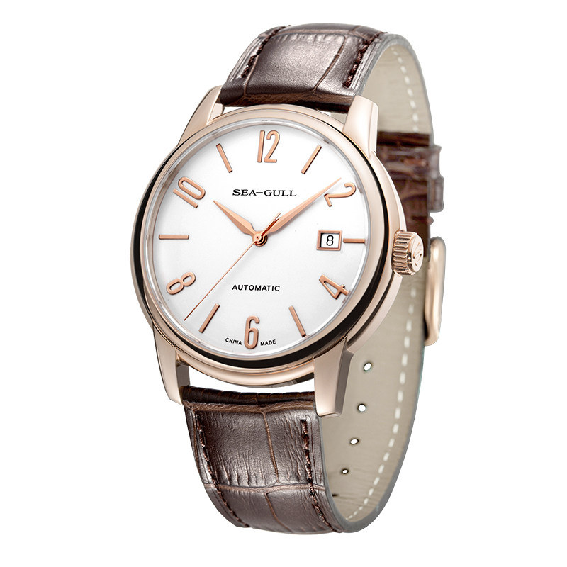 海鸥表国民系列615棕色皮带版