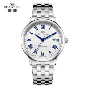 海鸥表机械手表自动上链罗马表盘日历显示男表女表情侣表背透1071