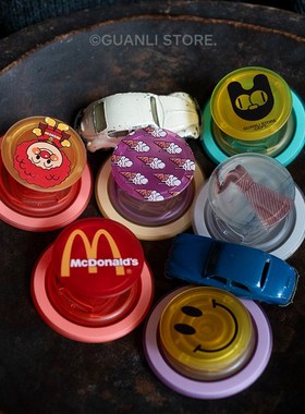 馆里手机气囊磁吸支架 分体式搭配 多色自定义组合 好彩 治愈系