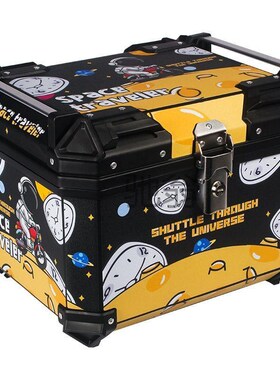 PBk摩托车尾箱大容量后备箱踏板车电动车行李箱大号通用非铝合金