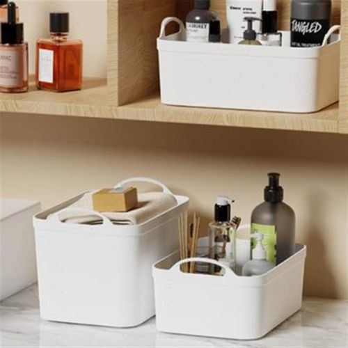 收纳储物整理箱家用手提式收纳箱带盖桌面衣物杂物储物盒