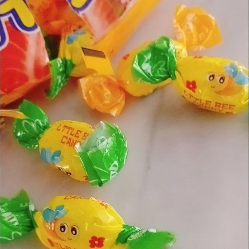 俄罗斯风味小蜜蜂夹心爆浆果汁软糖水果喜糖休闲零食年货糖果