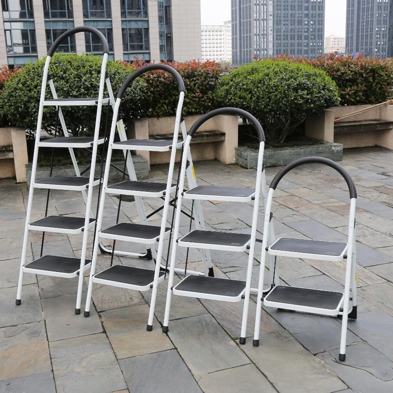 节节升圆弧 家用梯子 加厚加宽铁梯子 折叠梯 洗车台 梯凳 人字梯
