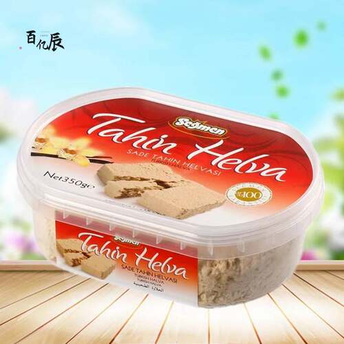 tahin halawa plain 赛格原味芝麻酥糖 350g土耳其进口芝麻糖零食