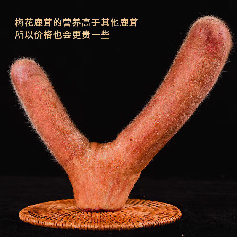 易天健梅花鹿鹿茸130克整枝头茬二杠鲜可切片煲汤泡酒养生滋补品