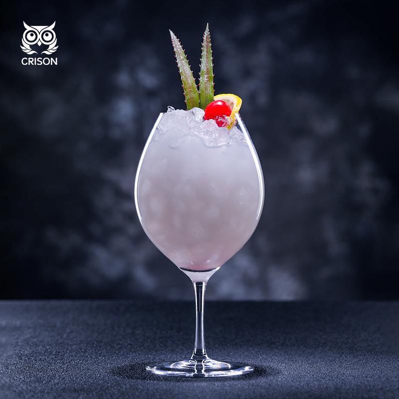 WG9301 CRISON柯瑞森水晶玻璃红酒杯商用矮腿红白葡萄高脚杯纯色