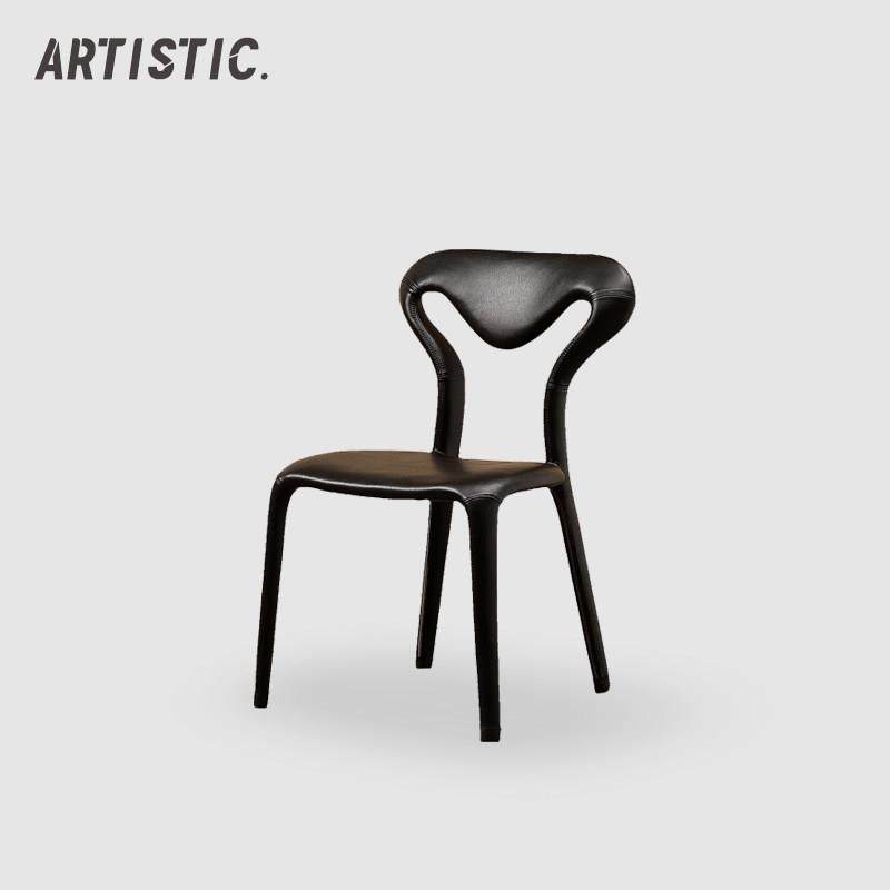 意式餐椅家用靠背椅子北欧轻奢极简餐桌椅ins洽谈酒店梳妆台凳子,住宅家具,餐椅,淘宝优惠券,粉丝福利购,淘宝优惠卷