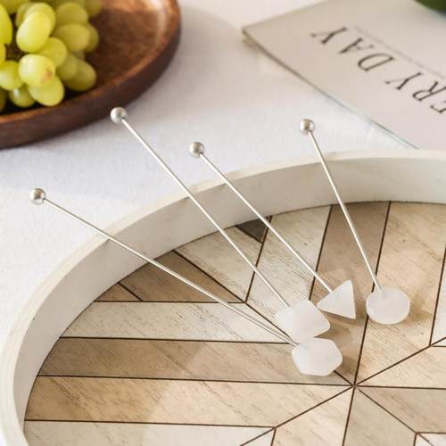 不锈钢搅拌棒蜂蜜饮料咖啡搅奶棒精致可爱高级感ins风小吧勺调羹