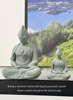 「无聊了 看看打坐的奥特佛」奥凸曼未来佛装饰造景桌面摆件礼物