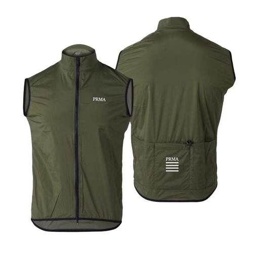 PRMA骑行马甲防水防风透气公路自行车运动骑行背心男专业跑步马甲