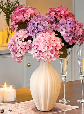 高端绣球仿真花婚庆婚礼手捧花假花家居客厅布置桌面装饰摆件