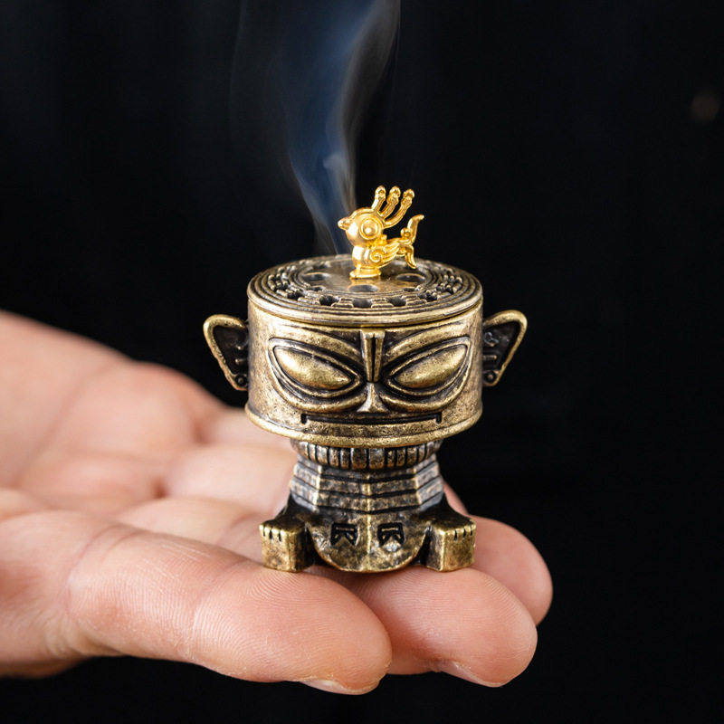 爆款三星堆合金香炉檀香鹅梨帐中香茶道创意香炉室内家用禅意摆件,家居饰品,香托/香盘/香座/香插,淘宝优惠券,粉丝福利购,淘宝优惠卷