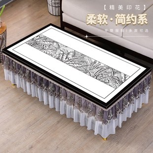 田园蕾丝印花 桌布防水防烫防油免洗蕾丝皮革餐茶几桌垫书桌法式