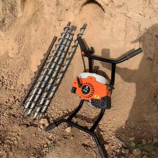 过道穿管横向钻孔机可调节高低支腿路下打眼机护坡穿越长螺旋钻杆