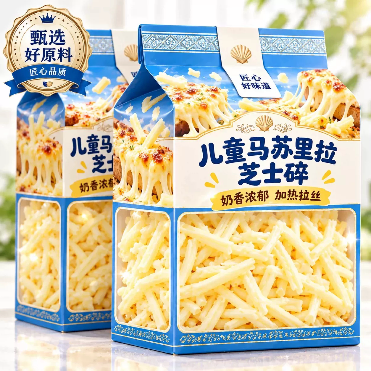 马苏里拉芝士碎拉丝奶酪披萨空气炸锅专用家用烘焙官方旗舰店商用