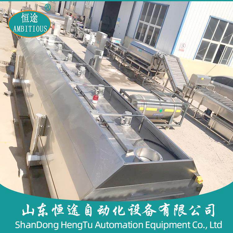连续式自动出料油炸机商用油炸设备小龙虾面筋麻球成型油炸线