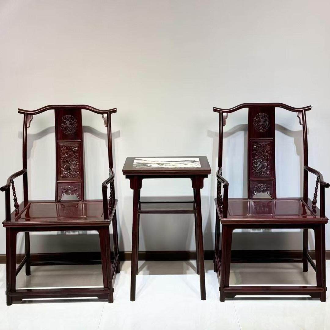 红木家具明式印度檀香小叶紫檀檀香紫檀客厅圈椅皇宫椅太师椅