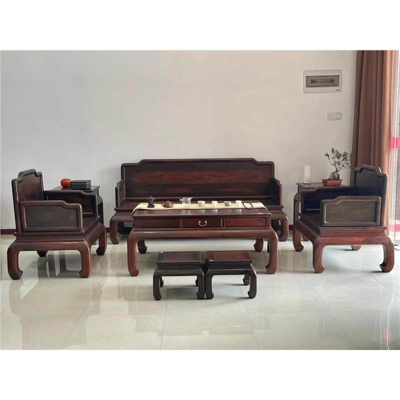 老挝大红酸枝雕光板素面厚板沙发红木沙发交趾黄檀沙发客厅组合,住宅家具,红木沙发,淘宝优惠券,粉丝福利购,淘宝优惠卷