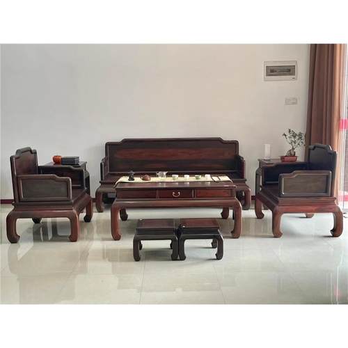 老挝大红酸枝雕光板素面厚