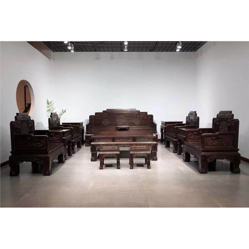 中式沙发黄檀套酸枝国宾红木家具大红宝座交趾款古典十一件老挝,住宅家具,红木沙发,淘宝优惠券,粉丝福利购,淘宝优惠卷
