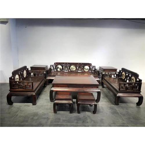 红木家具明清古典贵妃床老